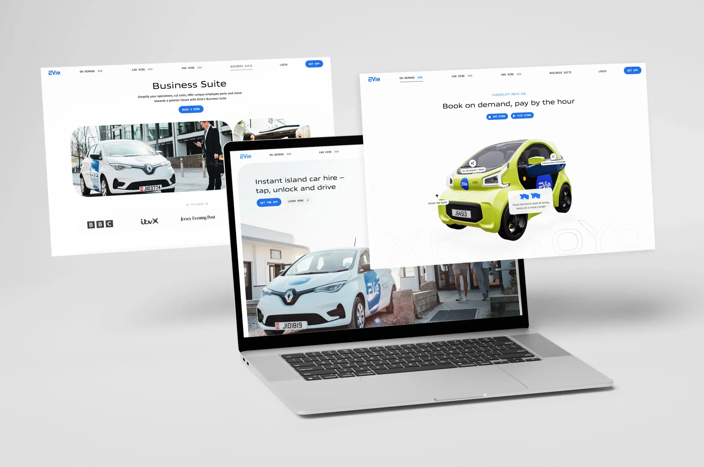 The new site across devices