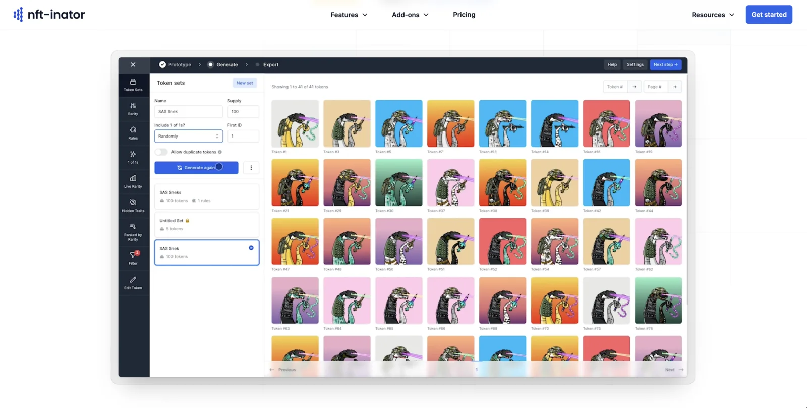 Collectible Art: A collectible art generator that lets businesses sell their products as collectible artwork, run competitions, and release exclusive promotions to collectors.